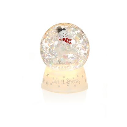 Premier-Snowflake-Water-Spinner-Globe-With-Snowman