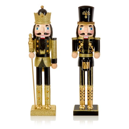 Premier-Black--Gold-Nutcracker-With-Glitter