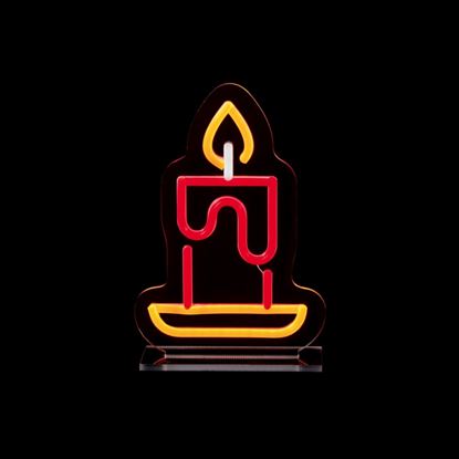 Premier-Candle-Design-Table-Top-Lit-Neon-Sign