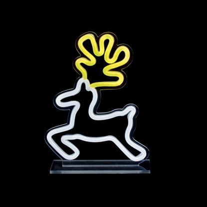 Premier-Reindeer-Design-Table-Top-Lit-Neon-Sign