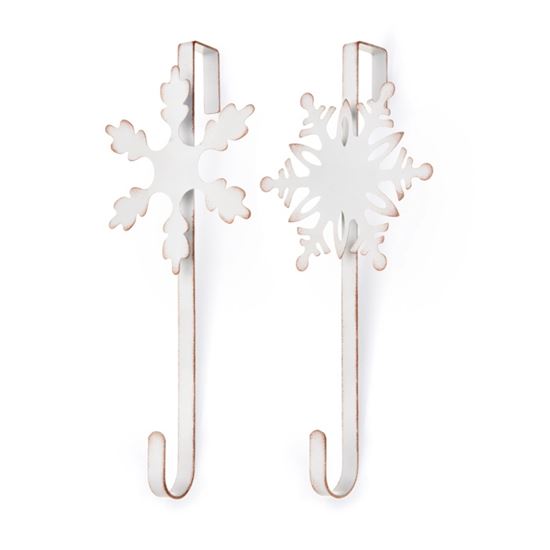 Premier-White-Metal-Snowflake-Wreath-Hanger