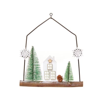 Premier-Wooden-Houses-With-Wire-Frame-Hanger