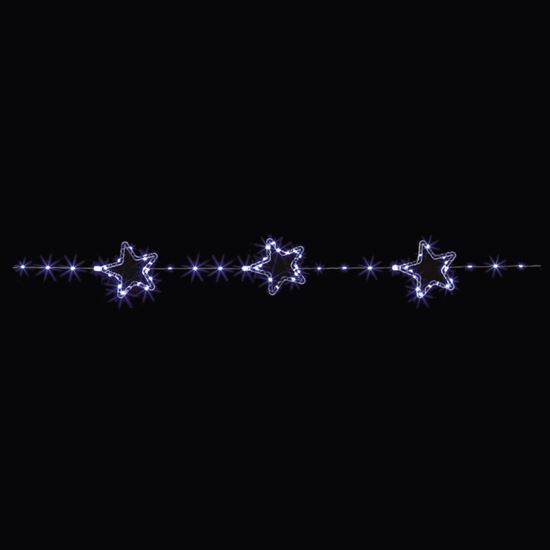 Premier-8-Piece-Battery-Operated-Lit-Star-Lit-String-136-White-LED