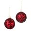 Premier-Matt-Red-Leaf-Glass-Bauble