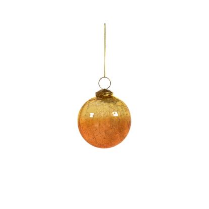 Premier-Caramel-Crackle-Glass-Champagne-Gold-Bauble