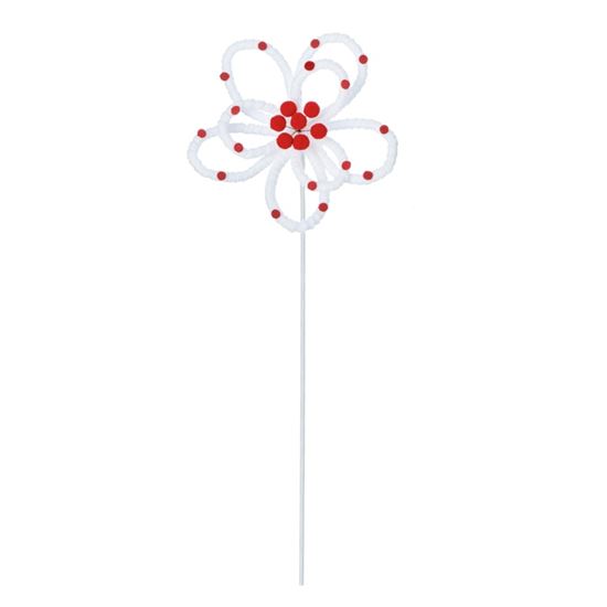 Premier-White-Open-Pom-Pom-Flower-Stem