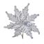 Premier-Silver-Poinsettia-Velour-Clip-On