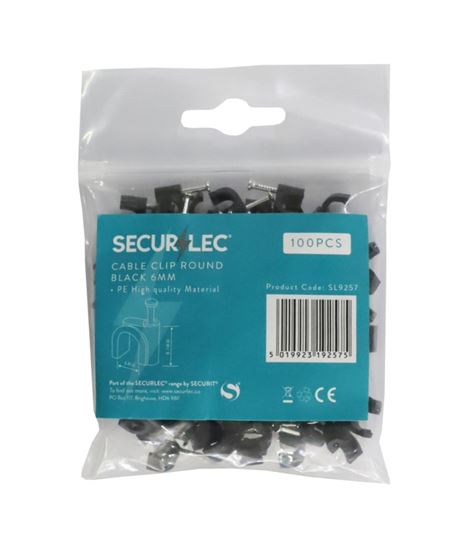 securlec-cable-clips-round-black