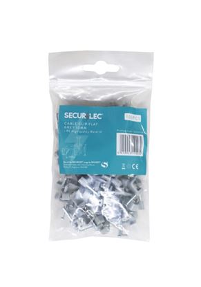 securlec-cable-clips-flat-grey