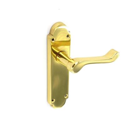 securit-richmond-brass-latch-handles-pair