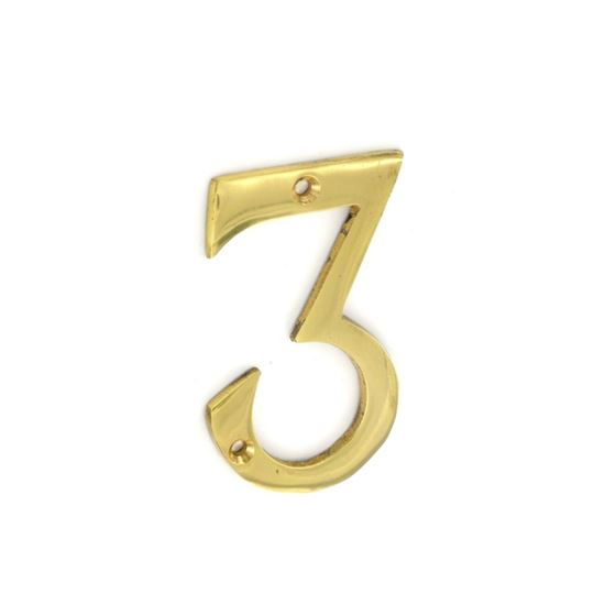 securit-brass-numeral-no3