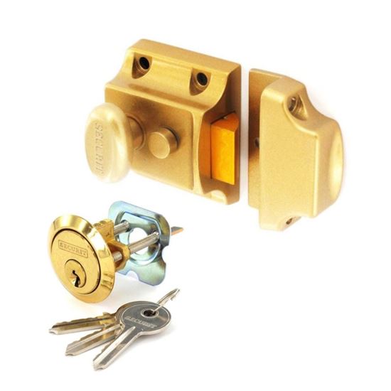 securit-champagne-finish-nightlatch-brass-cylinder