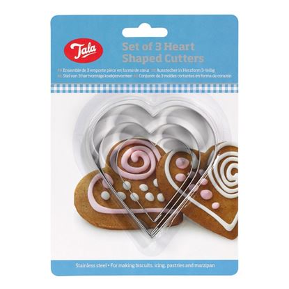 tala-plain-heart-cutters---stainless-steel-set-of-3