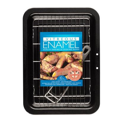 pendeford-vitreous-enamel-bakeware-grill-pan-with-tray