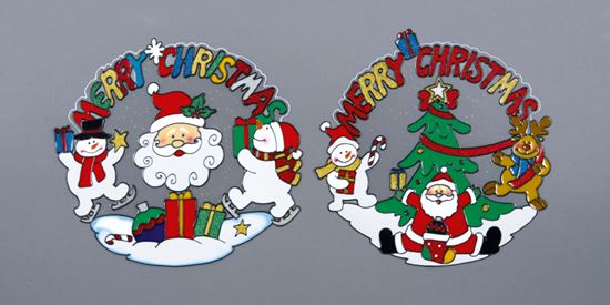 premier-merry-christmas-wreath-window-cling