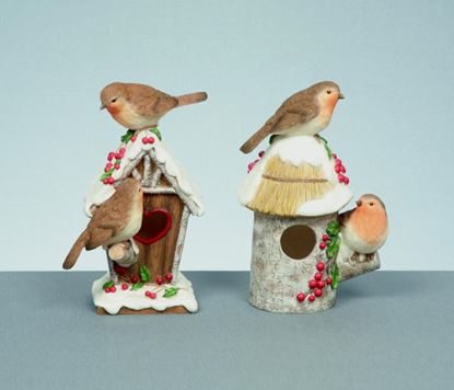 premier-robin-on-bird-house-polyresin