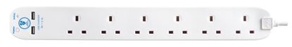 masterplug-6-gang-surge-extension-lead-with-2-usbs