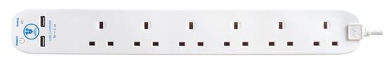 masterplug-6-gang-surge-extension-lead-with-2-usbs