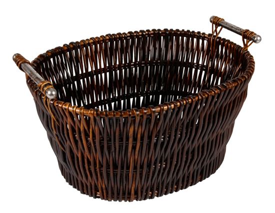 hearth--home-dark-wicker-basket-with-chrome-handles