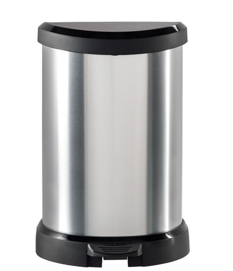 curver-deco-black--silver-pedal-bin