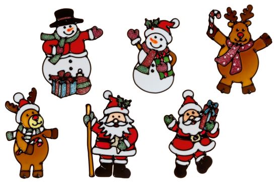 premier-santa-snowman-window-clings
