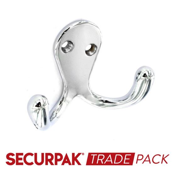 securpak-dbl-robe-hook-cp-70mm