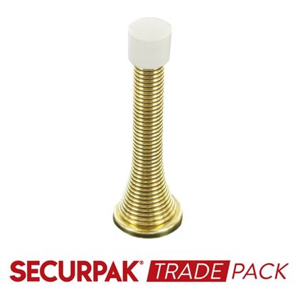 securpak-spring-door-stop-brass-plated-75mm