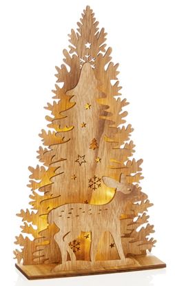 premier-lit-wooden-tree--reindeer-10-warm-white-leds