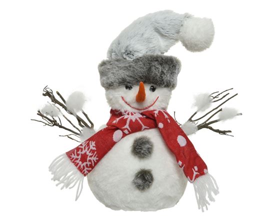 kaemingk-snowman-with-hat--scarf
