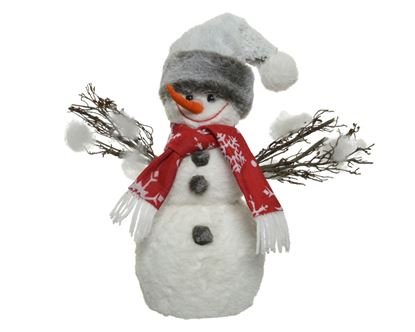 kaemingk-snowman-with-hat--scarf