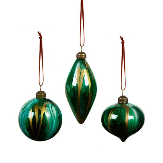 premier-marble-glass-shape-baubles-3-assorted
