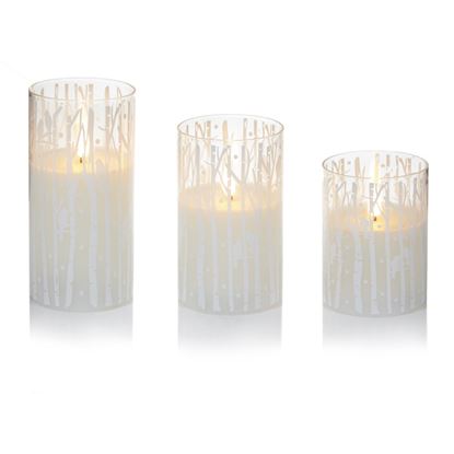 premier-printed-glass-candles-woodland-white