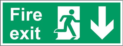 securit-fire-exit-arrow-down