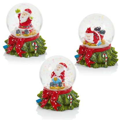 premier-santa-on-tree-waterglobe