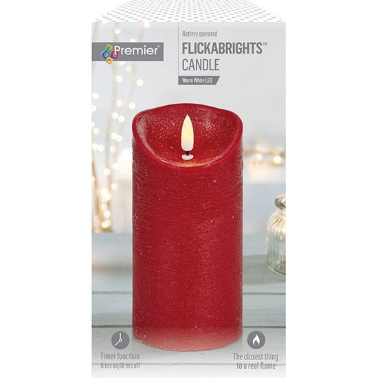 premier-red-flickabrights-textured-candle