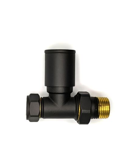 kvit-black-radiator-straight-valve-pair