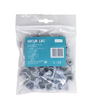 securlec-cable-clip-flat-grey