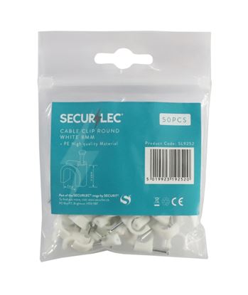 securlec-cable-clip-round-white
