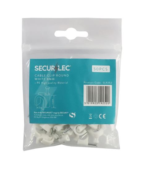 securlec-cable-clip-round-white