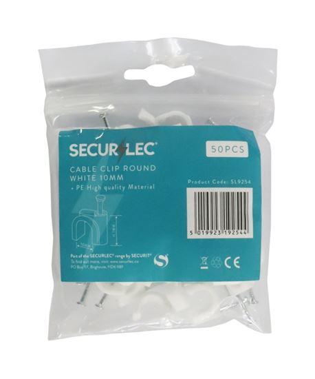 securlec-cable-clip-round-white