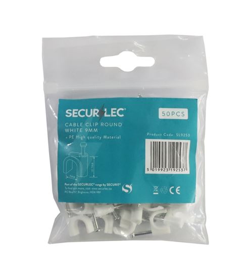 securlec-cable-clip-round-white