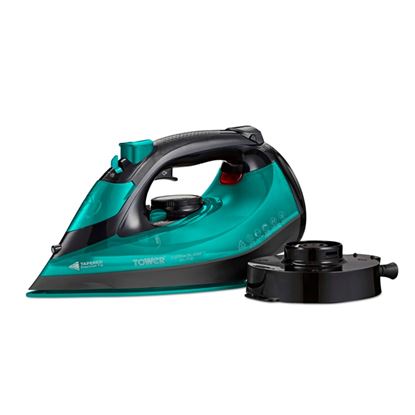 tower-ceraglide-iron-cord-cordless-teal