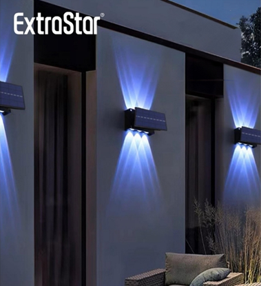 extrastar-led-solar-4-way-wall-lamp