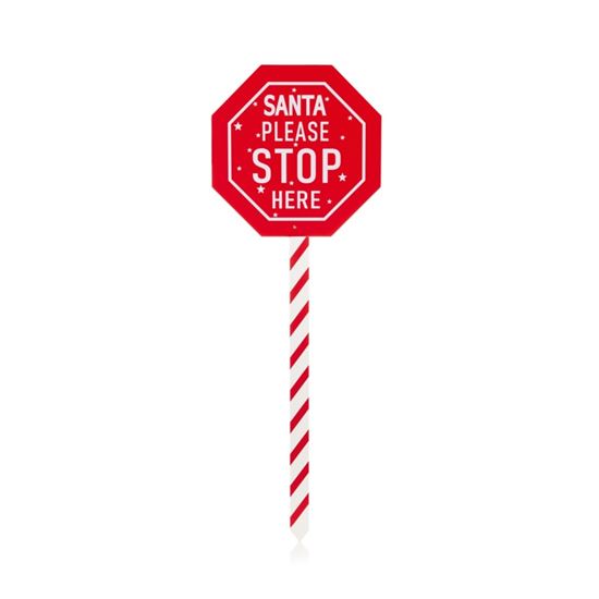 premier-santa-please-stop-here-garden-stake