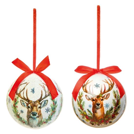 premier-reindeer-decoupage-bauble