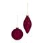 premier-matt-plum-flock-glass-bauble-ball-or-drop