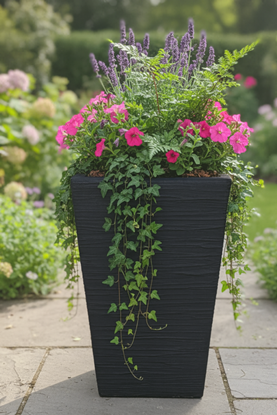 strata-verona-graphite-tall-tapered-square-planter