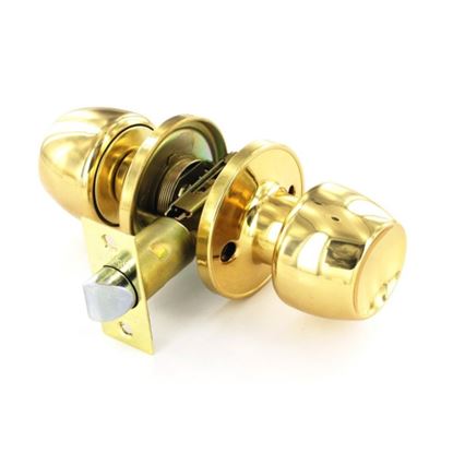 securit-brass-passage-knob-set