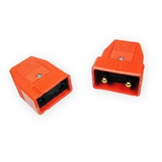 masterplug-10a-2-pin-nylon-connector-orange