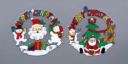 premier-merry-christmas-wreath-window-cling